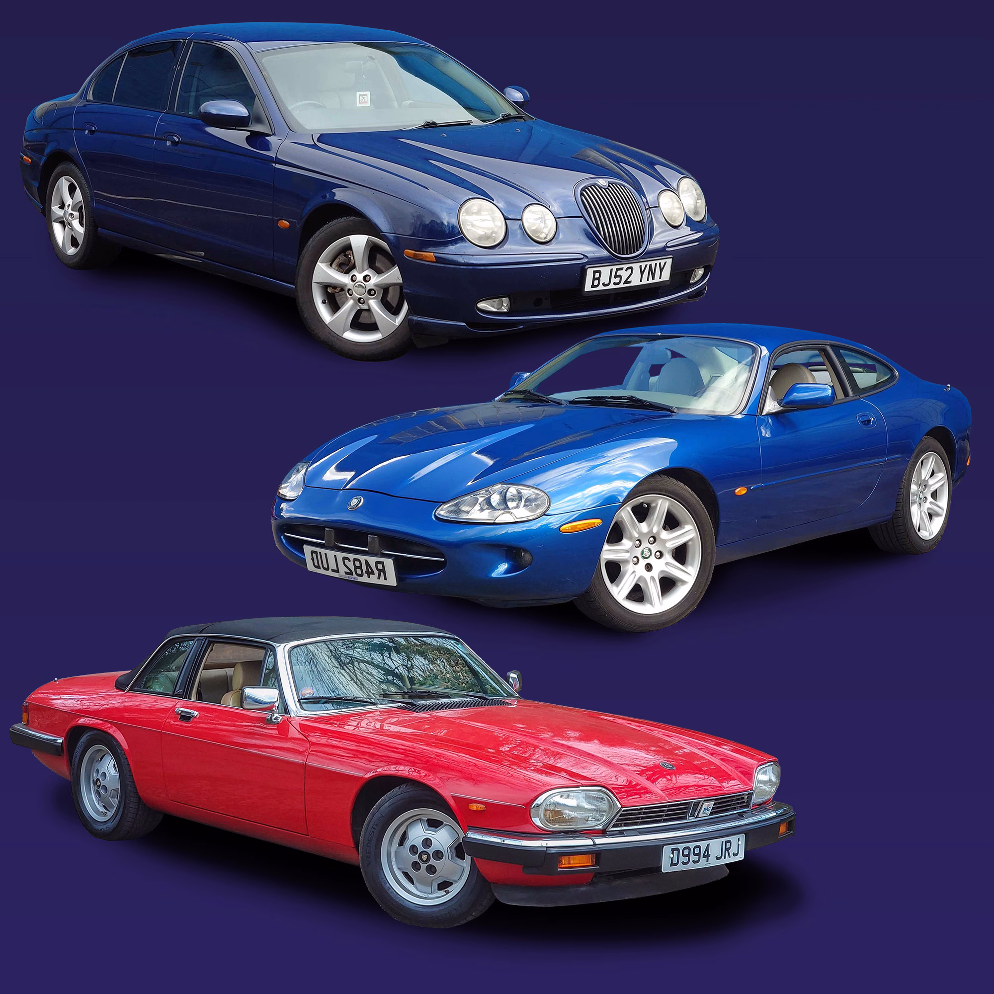 Drive 3 Classic Jaguars from Different Decades